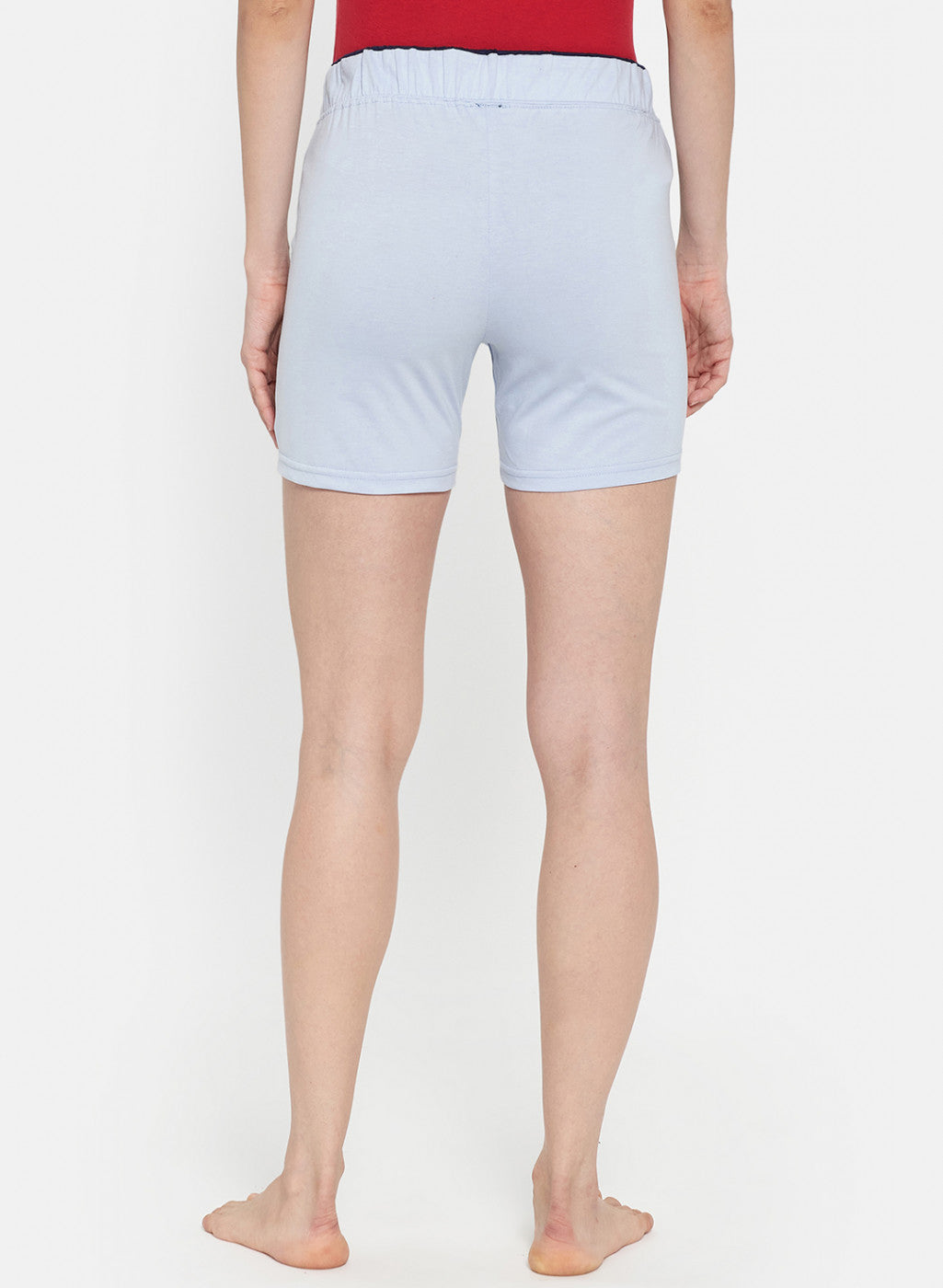 Womens Blue Plain Shorts