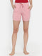 Womens Pink Plain Shorts