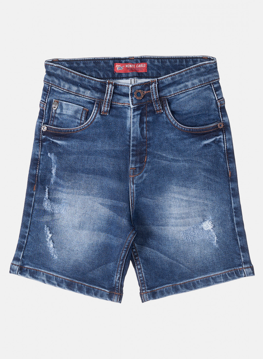 Boys Blue Heavy Wash Shorts