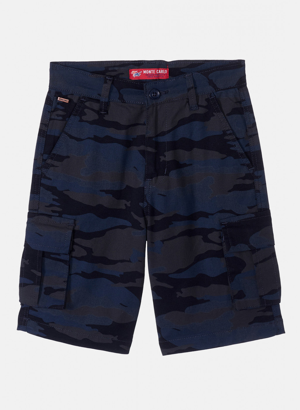 Boys Blue Printed Shorts