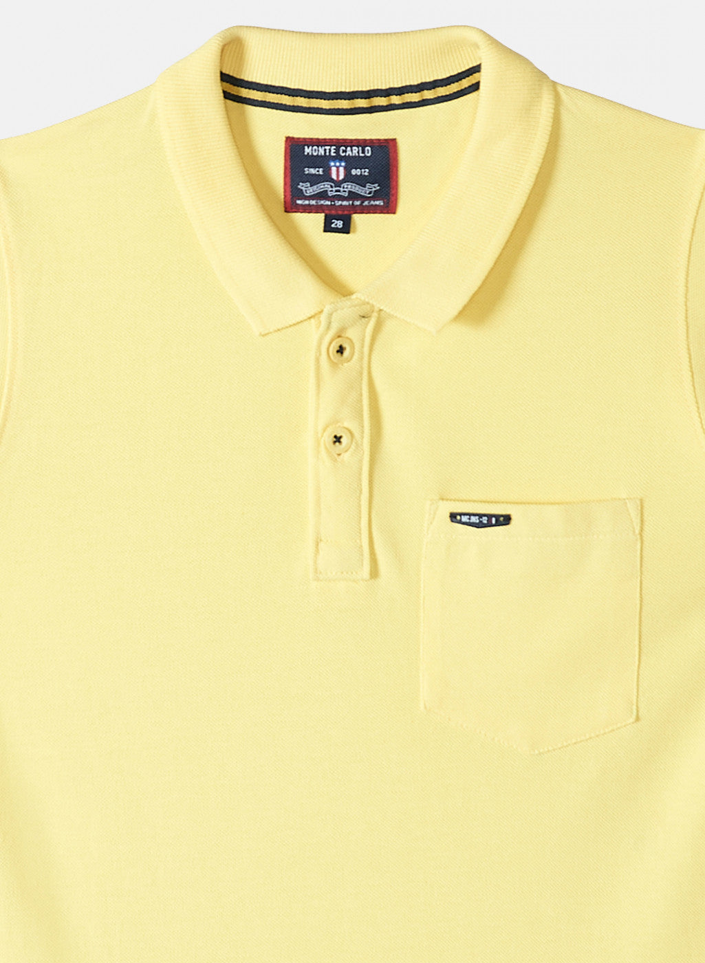 Boys Yellow Plain T-Shirt