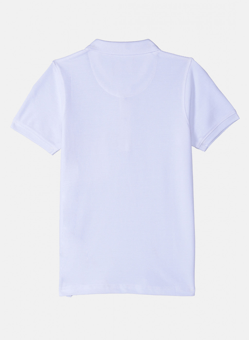 Boys White Plain T-Shirt