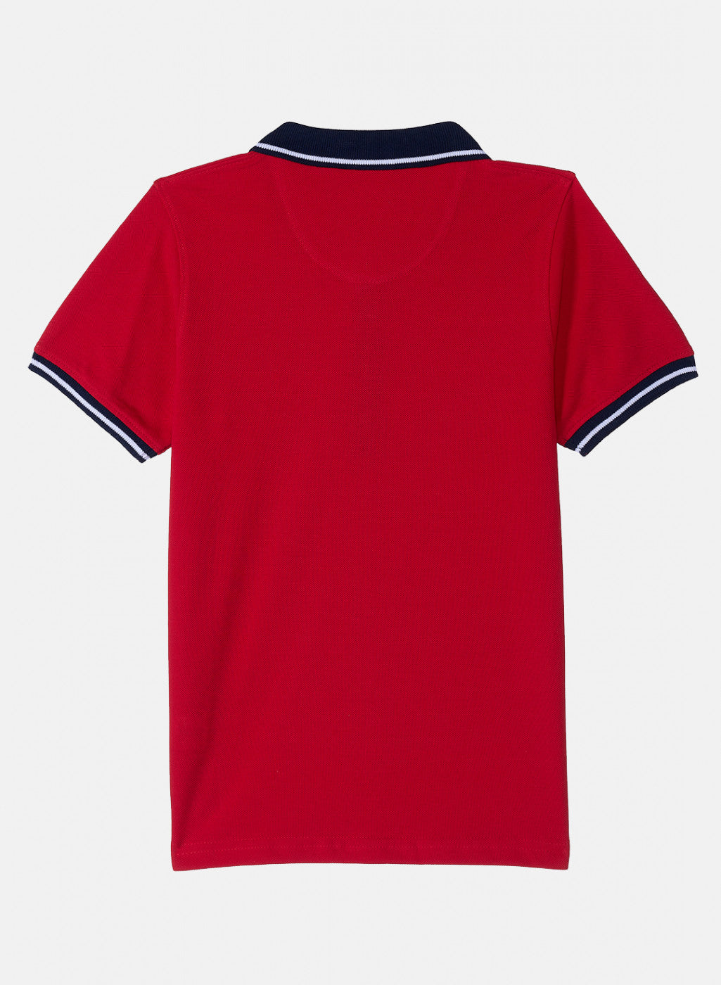 Boys Red Plain T-Shirt