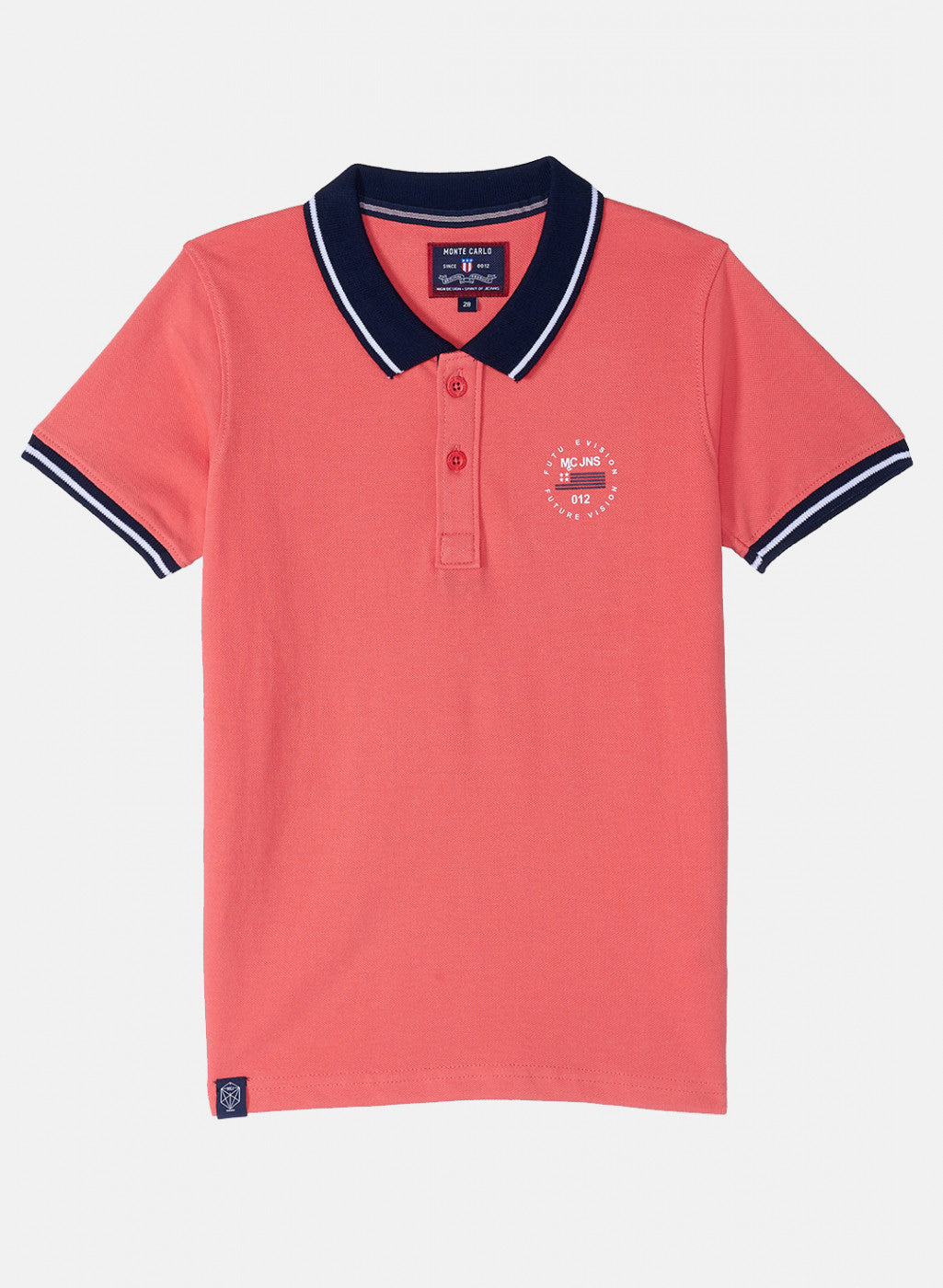 Boys Pink Plain T-Shirt