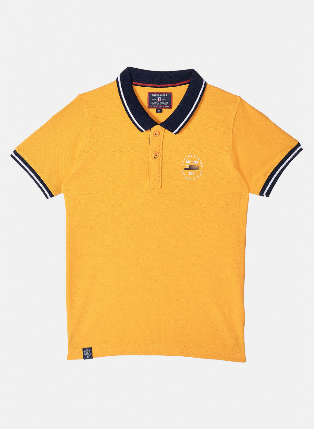 Boys Mustard Plain T-Shirt