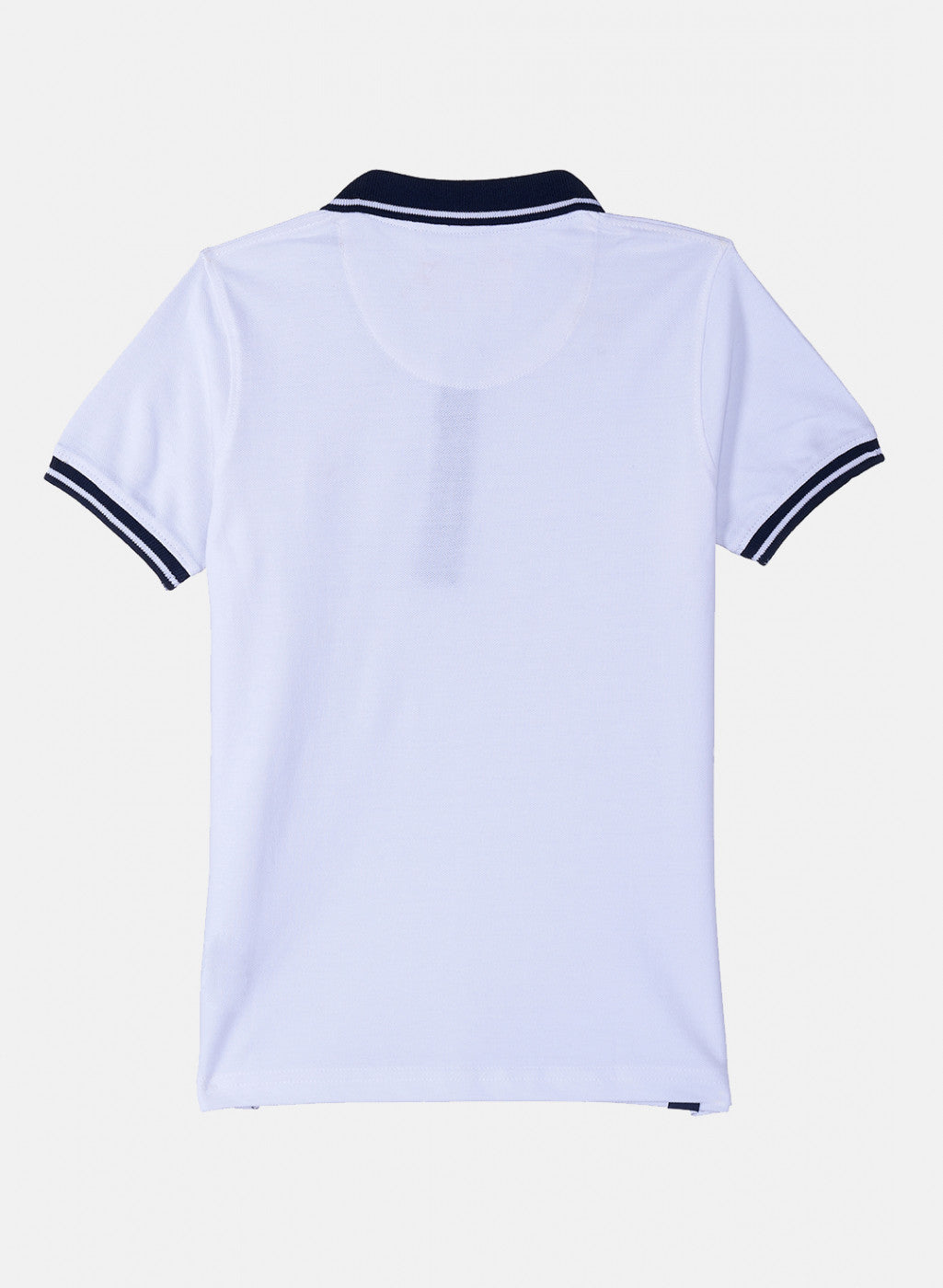 Boys White Plain T-Shirt