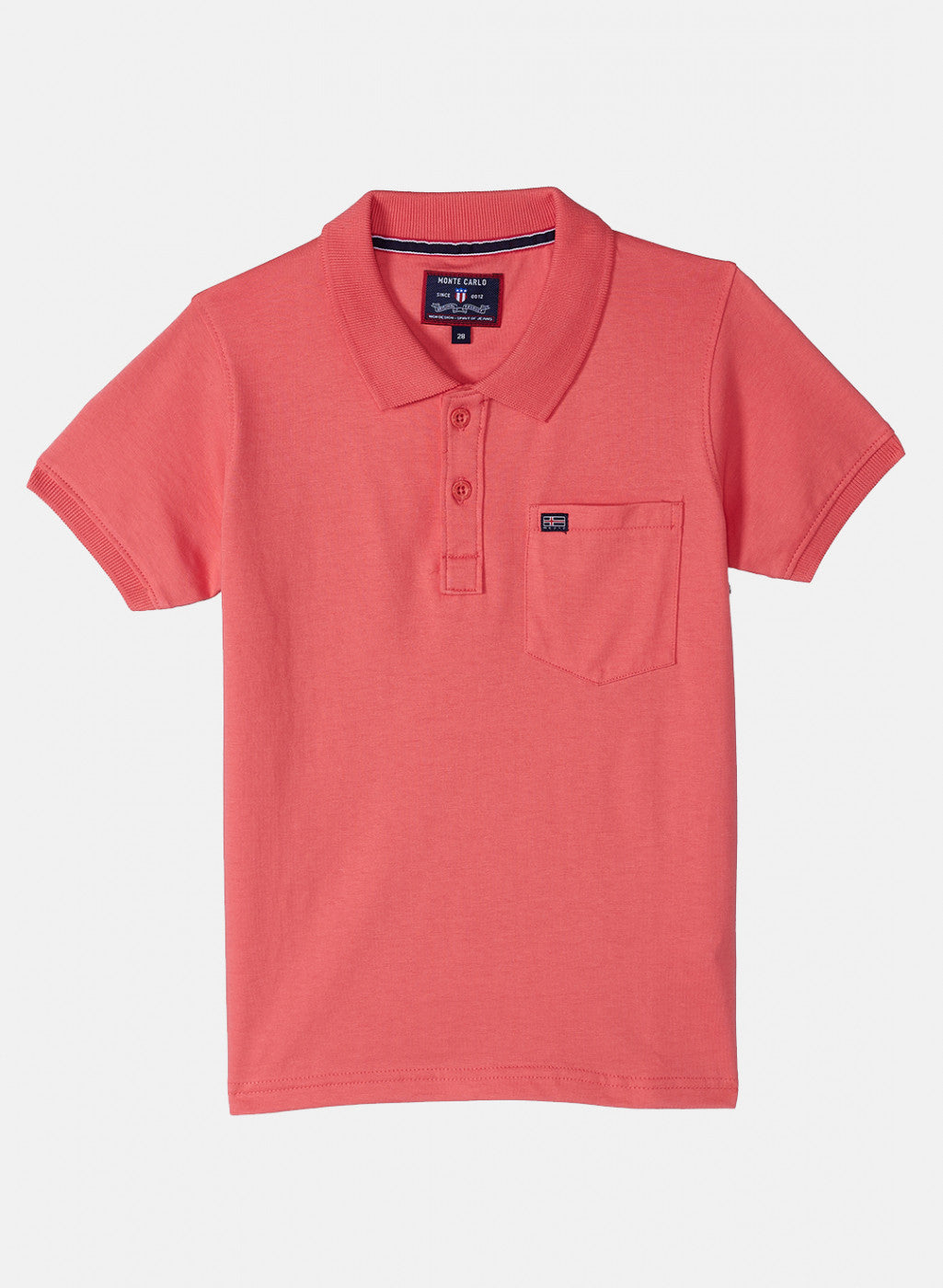 Boys Pink Plain T-Shirt