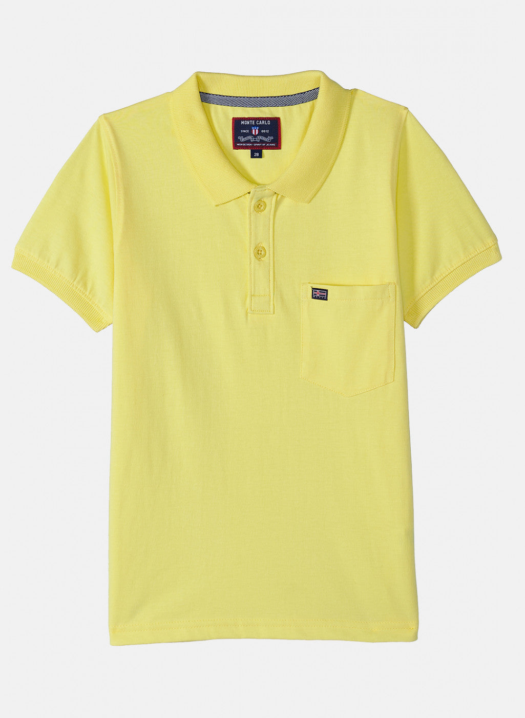 Boys Bright Yellow Plain T-Shirt