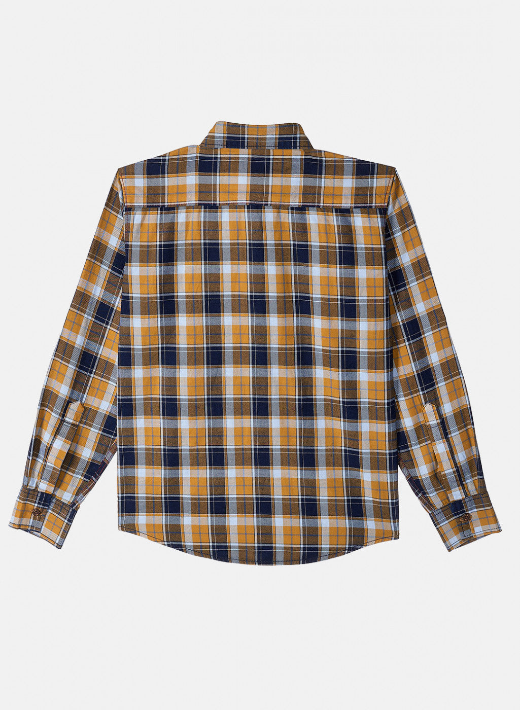 Boys Yellow Check Shirt