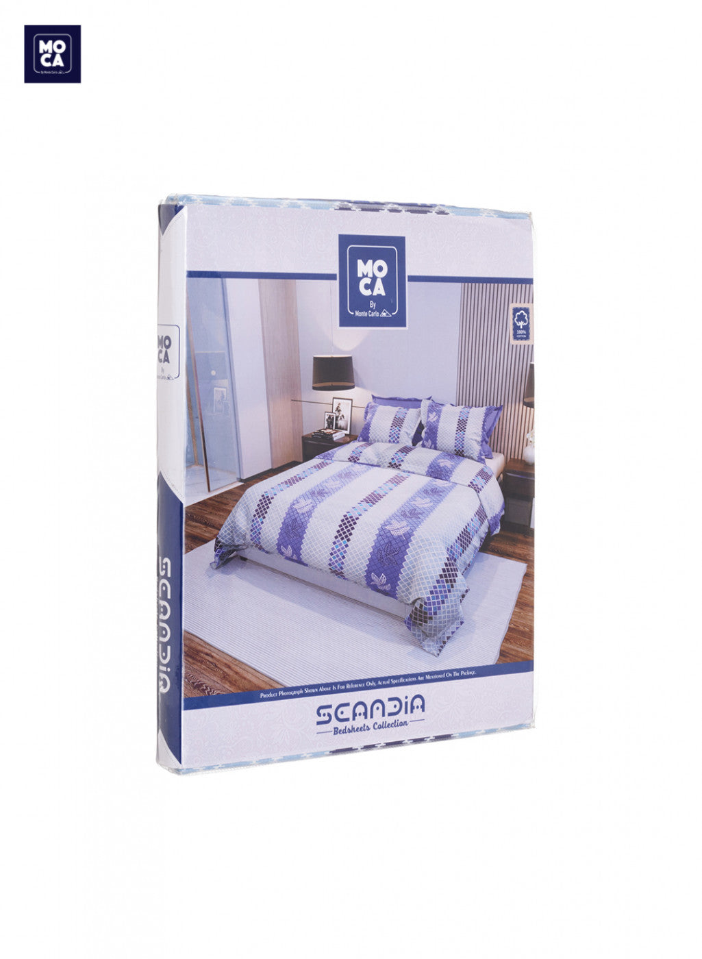 120 TC Cotton Double Bedsheet with 2 Pillow Covers