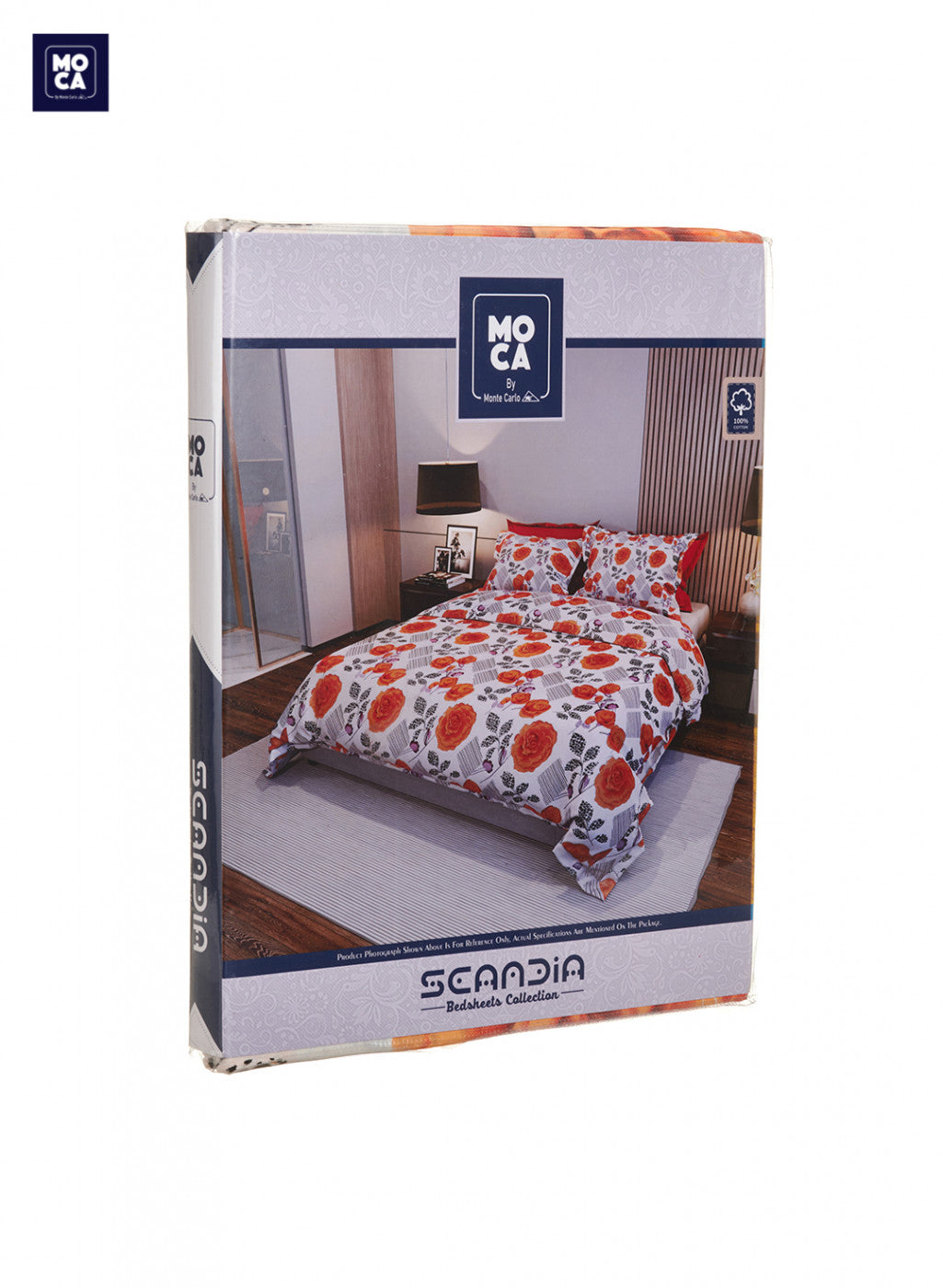 120 TC Cotton Double Bedsheet with 2 Pillow Covers