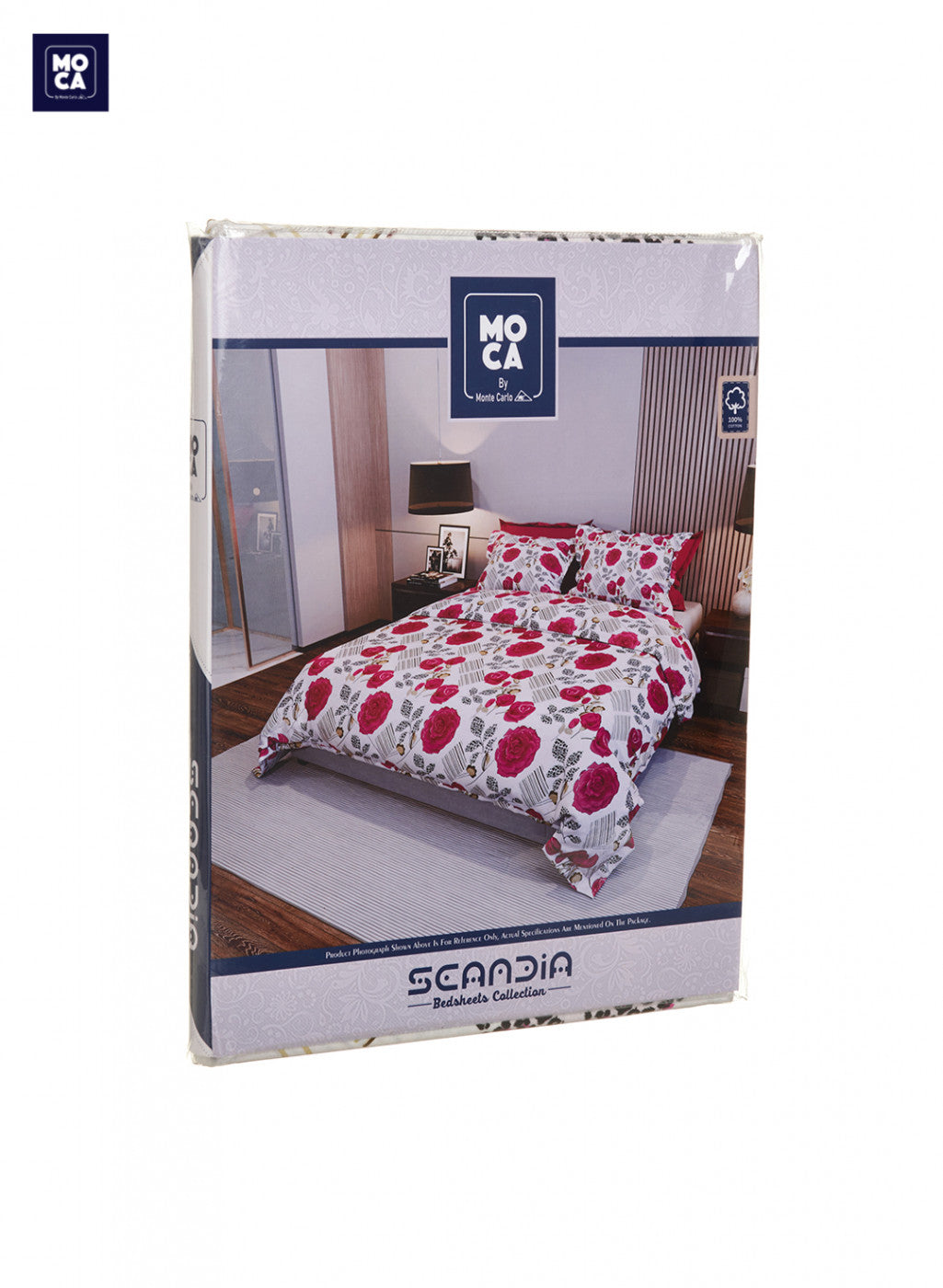 120 TC Cotton Double Bedsheet with 2 Pillow Covers