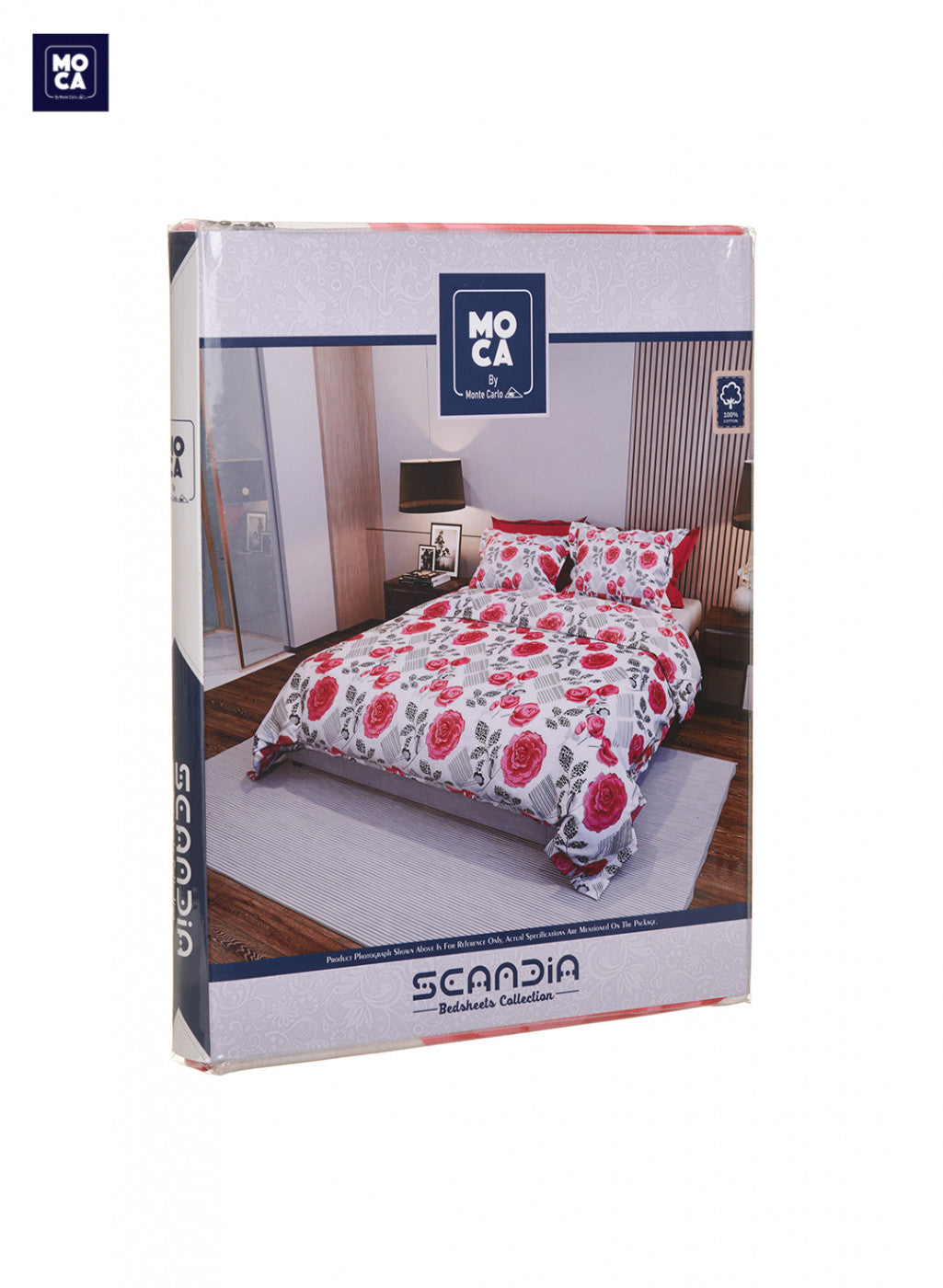 120 TC Cotton Double Bedsheet with 2 Pillow Covers