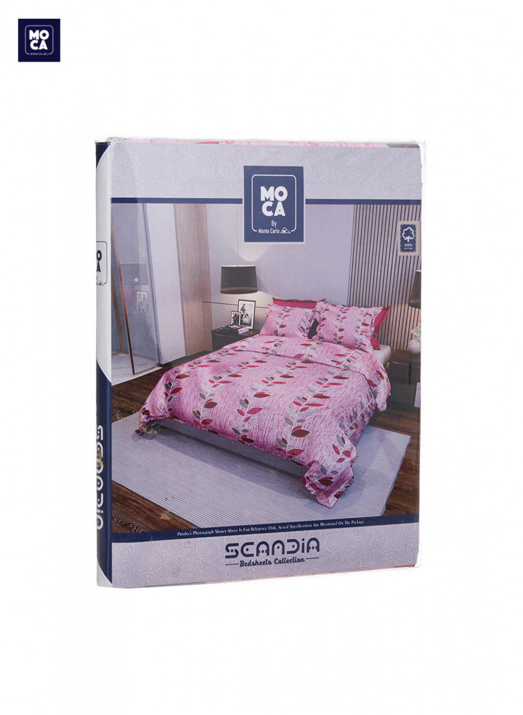 120 TC Cotton Double Bedsheet with 2 Pillow Covers