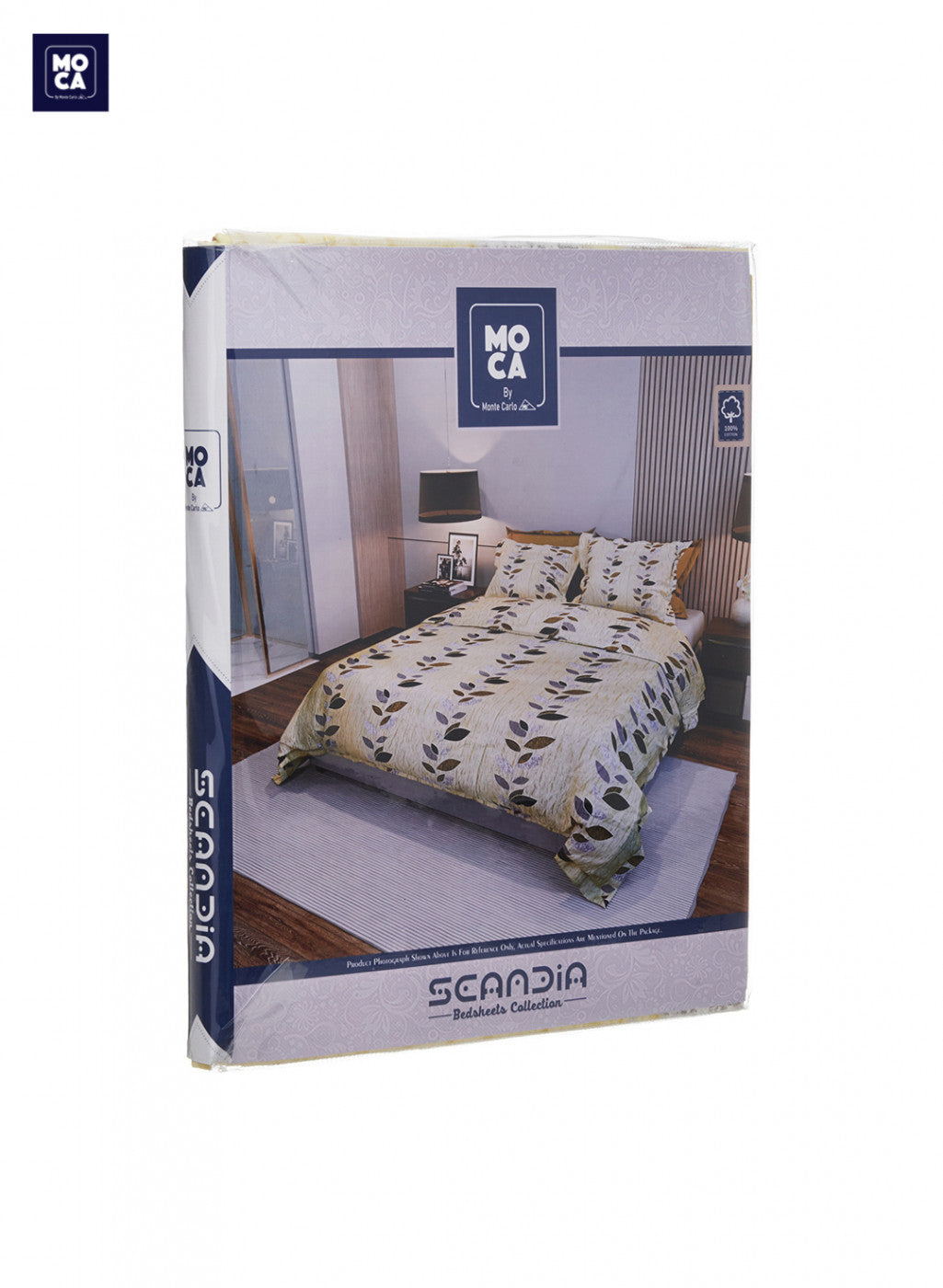 120 TC Cotton Double Bedsheet with 2 Pillow Covers