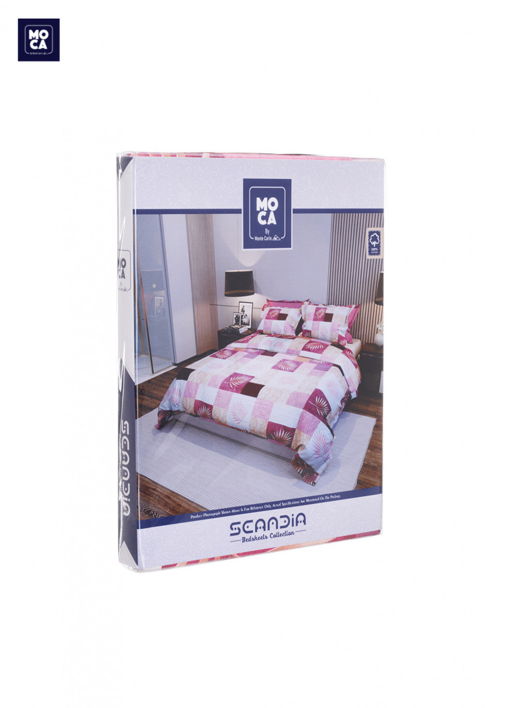 120 TC Cotton Double Bedsheet with 2 Pillow Covers