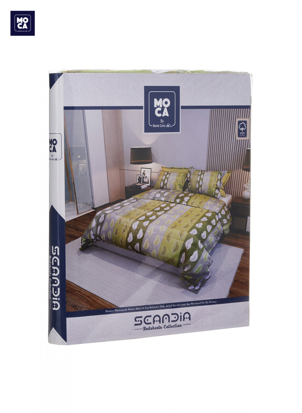 120 TC Cotton Double Bedsheet with 2 Pillow Covers