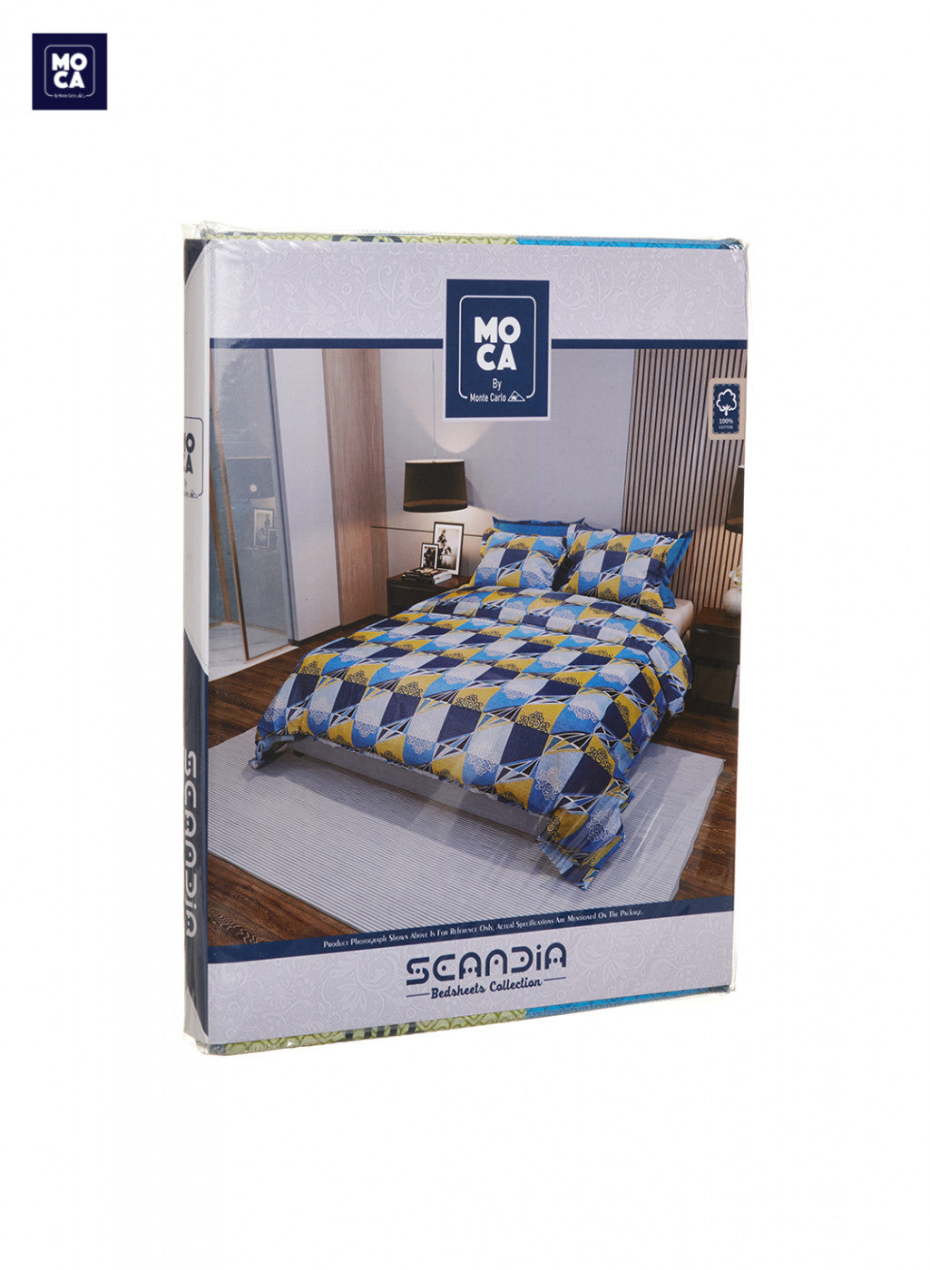 120 TC Cotton Double Bedsheet with 2 Pillow Covers