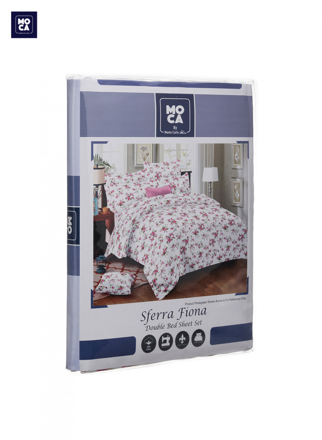 144 TC Cotton Double Bedsheet with 2 Pillow Covers