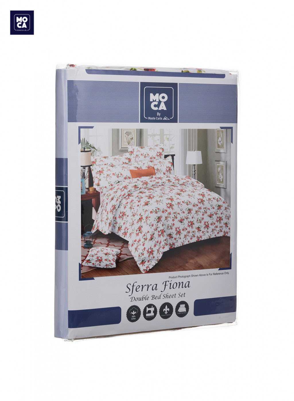 144 TC Cotton Double Bedsheet with 2 Pillow Covers