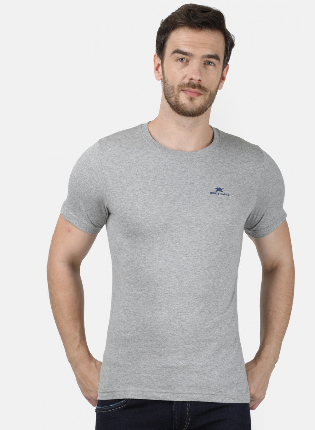 Mens Multi Color Plain T-Shirt