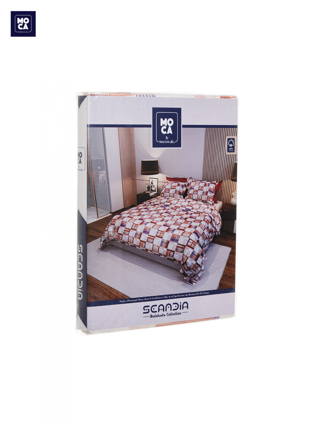 120 TC Cotton Double Bedsheet with 2 Pillow Covers