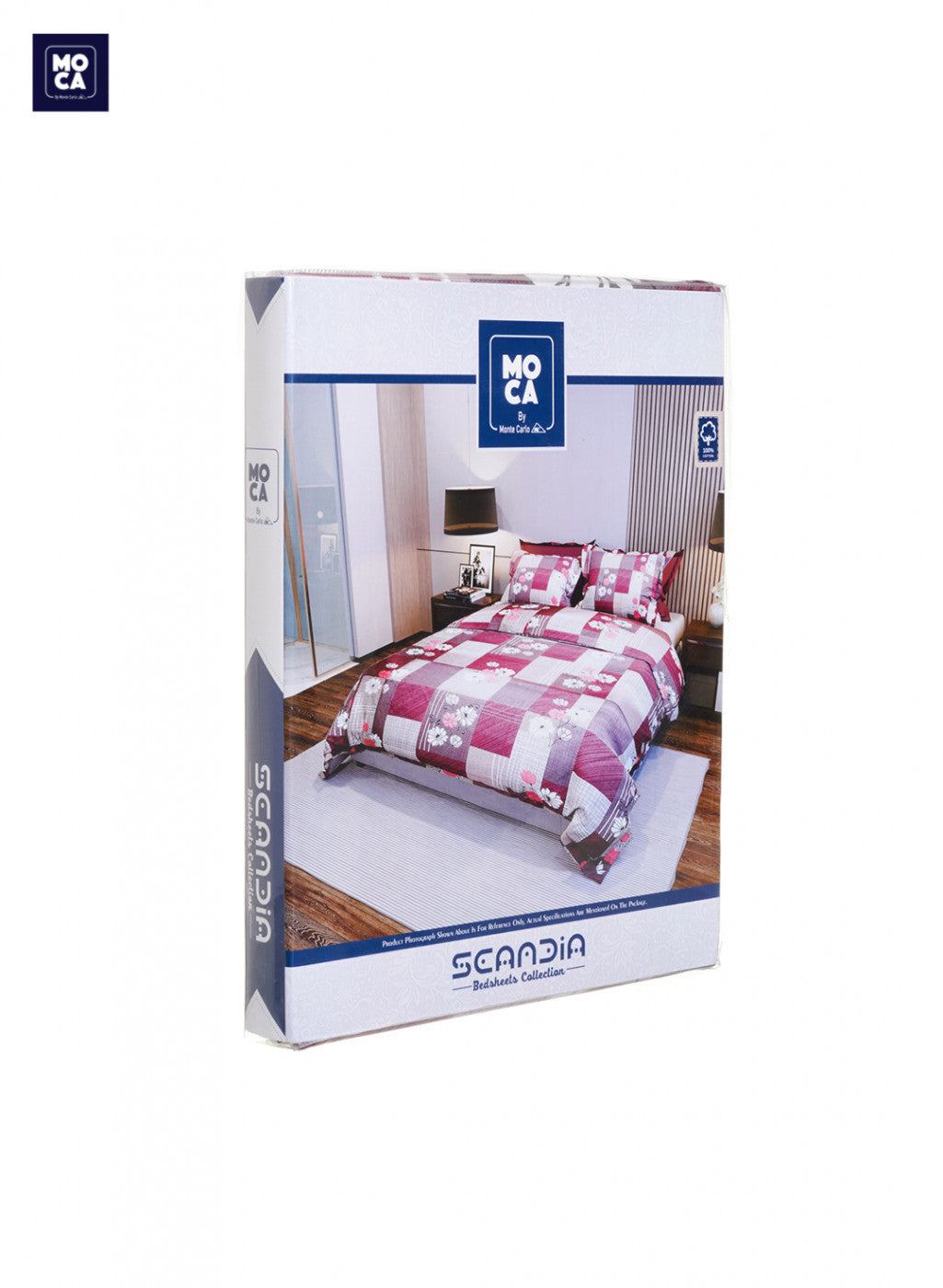 120 TC Cotton Double Bedsheet with 2 Pillow Covers