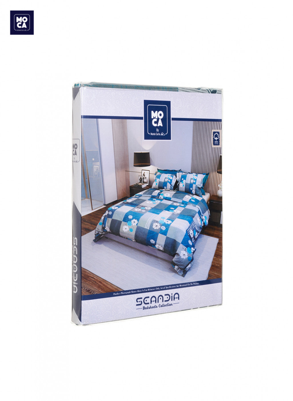 120 TC Cotton Double Bedsheet with 2 Pillow Covers