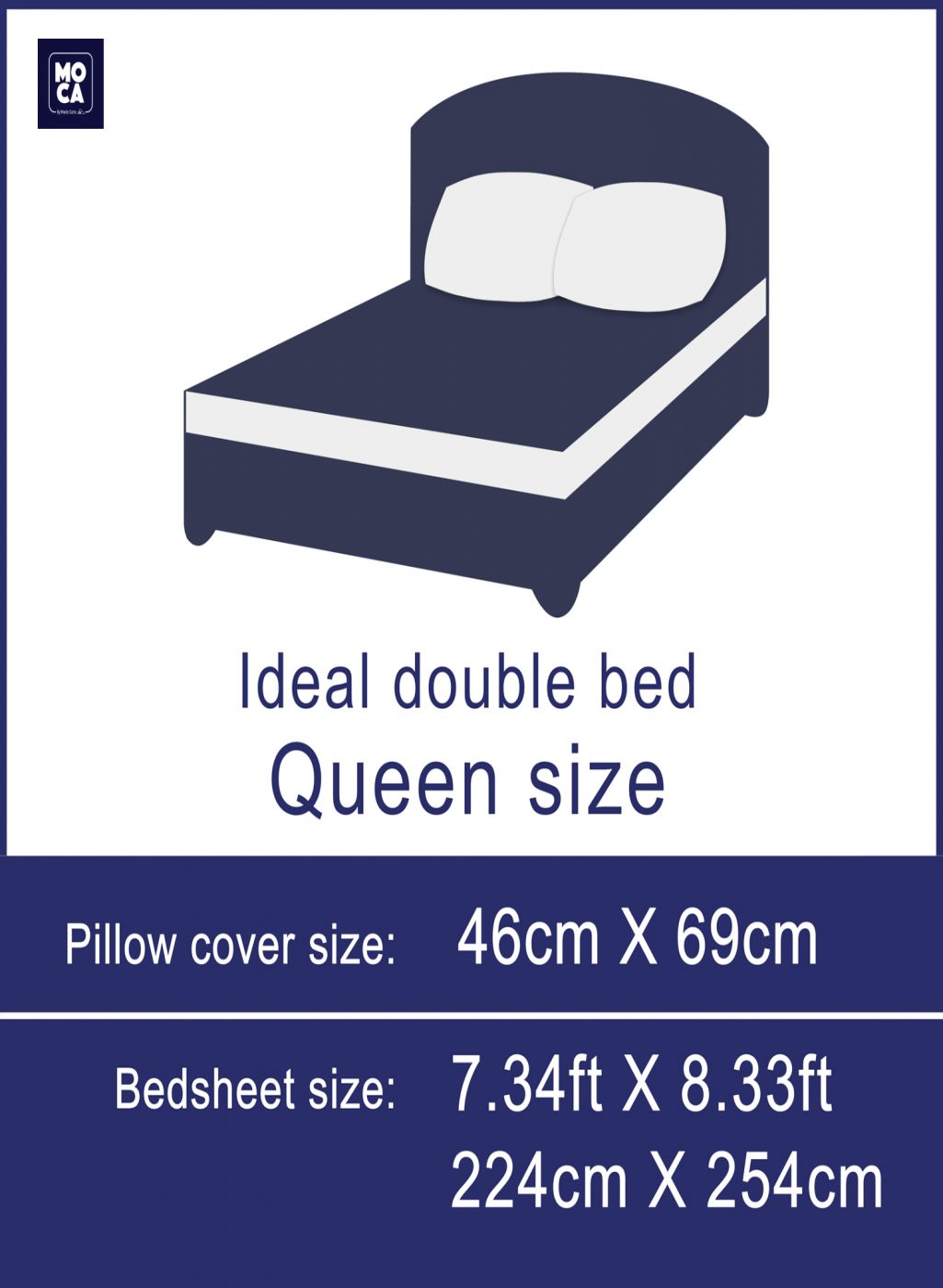 120 GSM Microfibre Double Bedsheet with 2 Pillow Covers