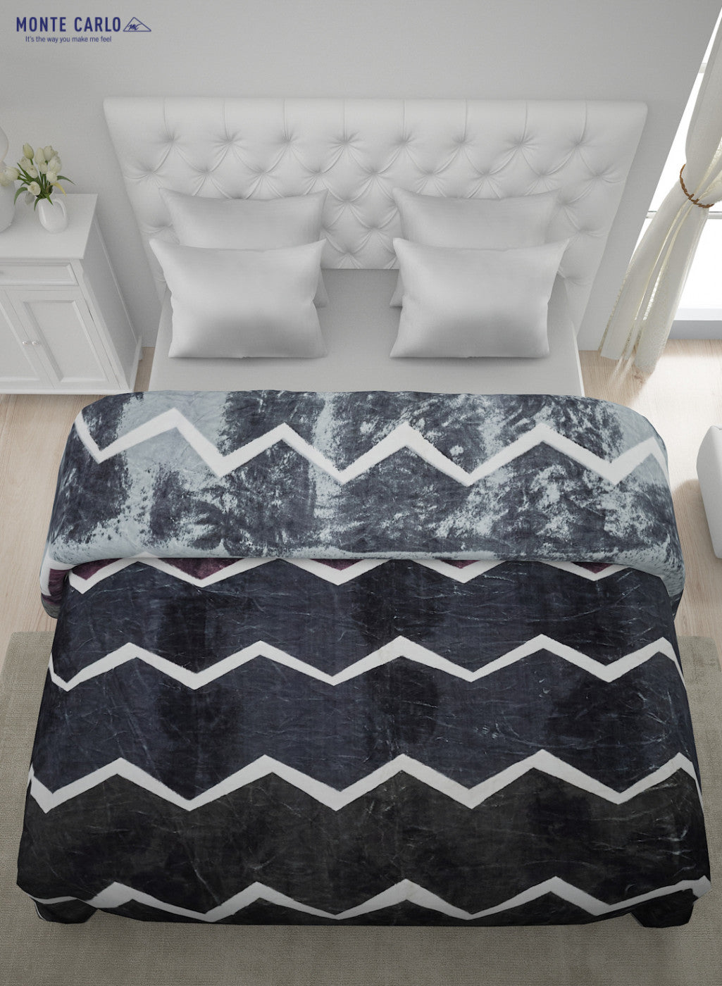 Printed Mink Double Blanket for Mild Winter -2 Ply