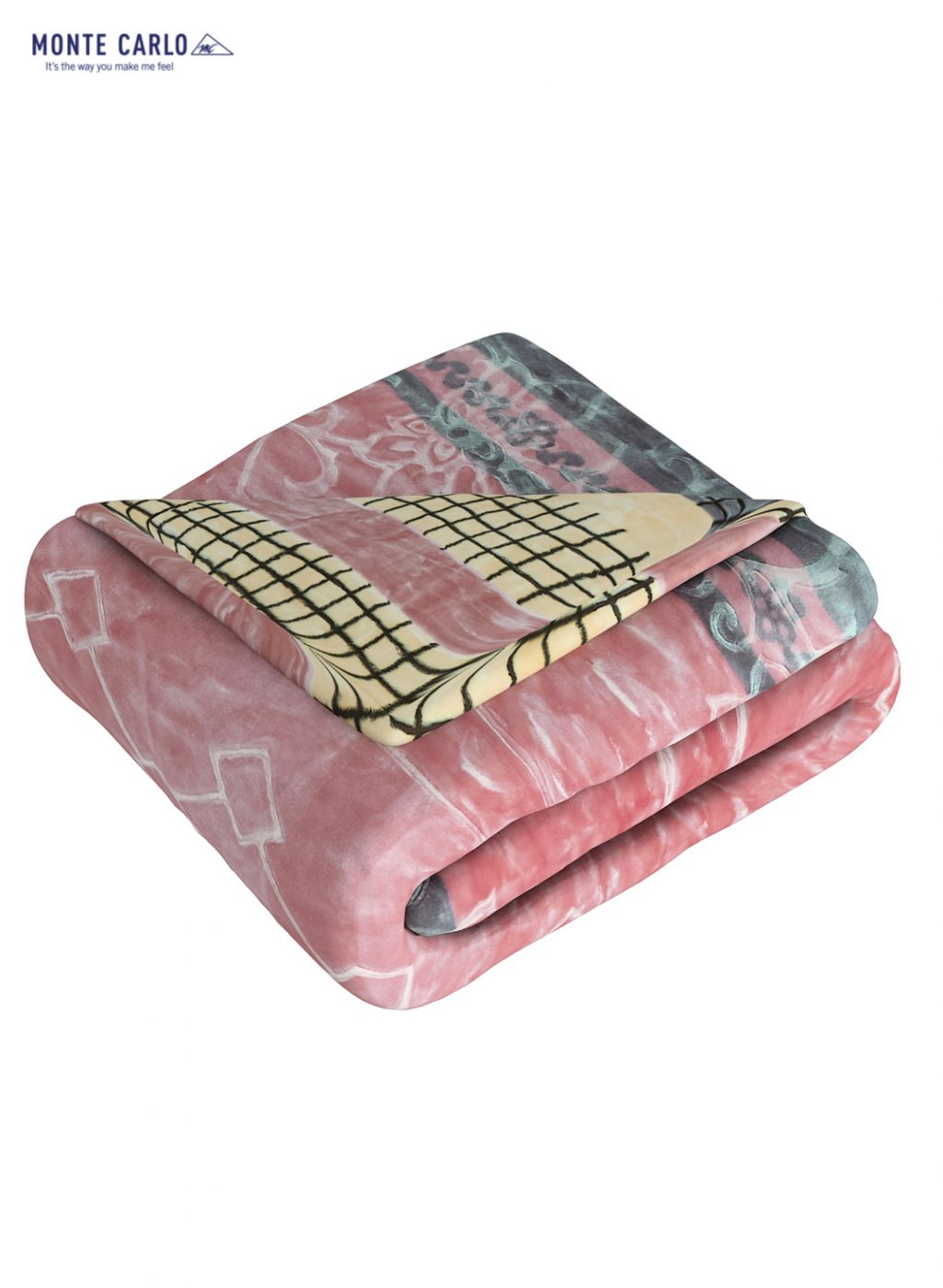 Printed Mink Single Blanket for Heavy Winter -2 Ply