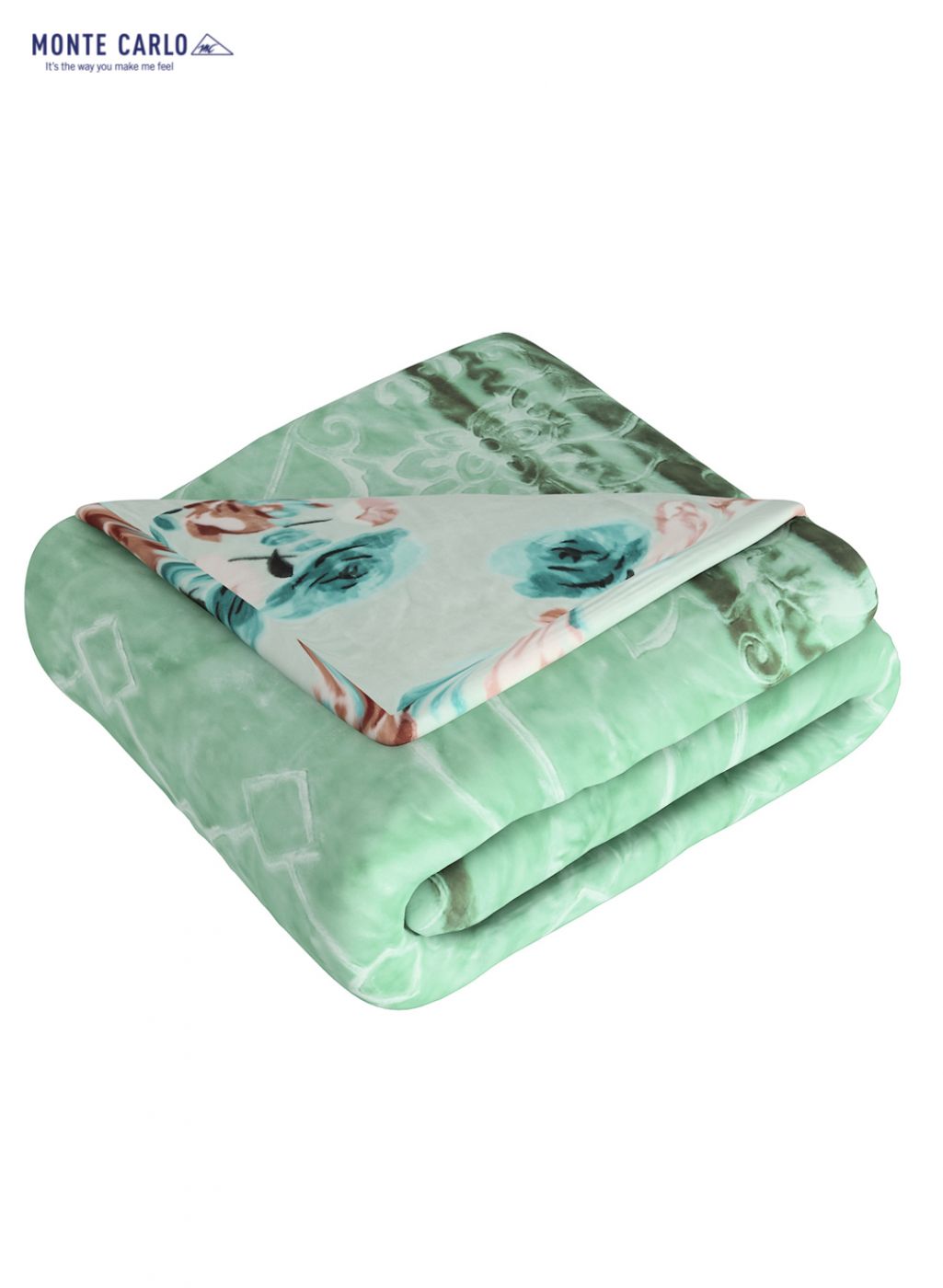 Printed Mink Single Blanket for Heavy Winter -2 Ply