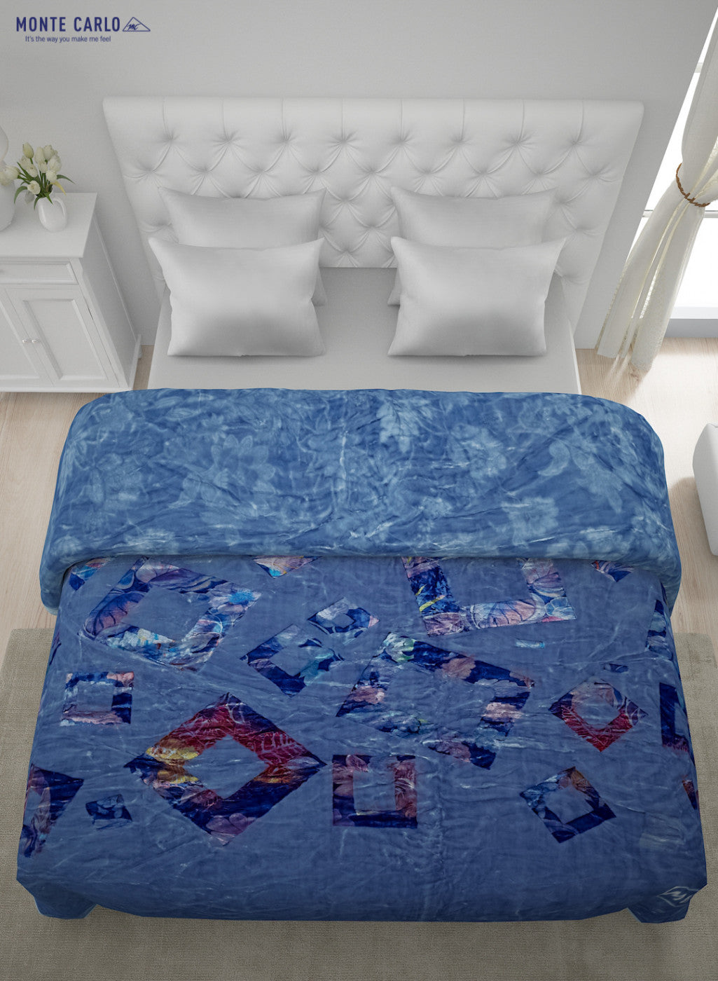 Printed Mink Double Blanket for Heavy Winter -2 Ply