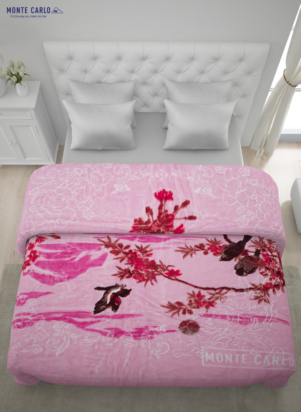 Printed Mink Double Blanket for Heavy Winter -2 Ply