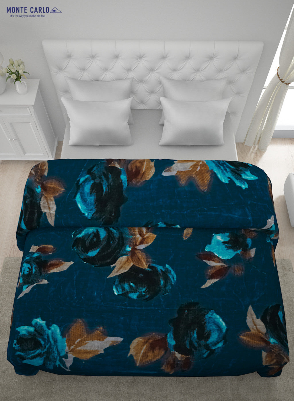 Printed Mink Double Blanket for Heavy Winter -2 Ply