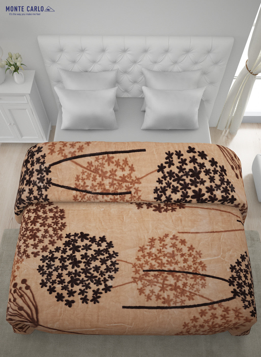 Printed Mink Double Blanket for Heavy Winter -2 Ply