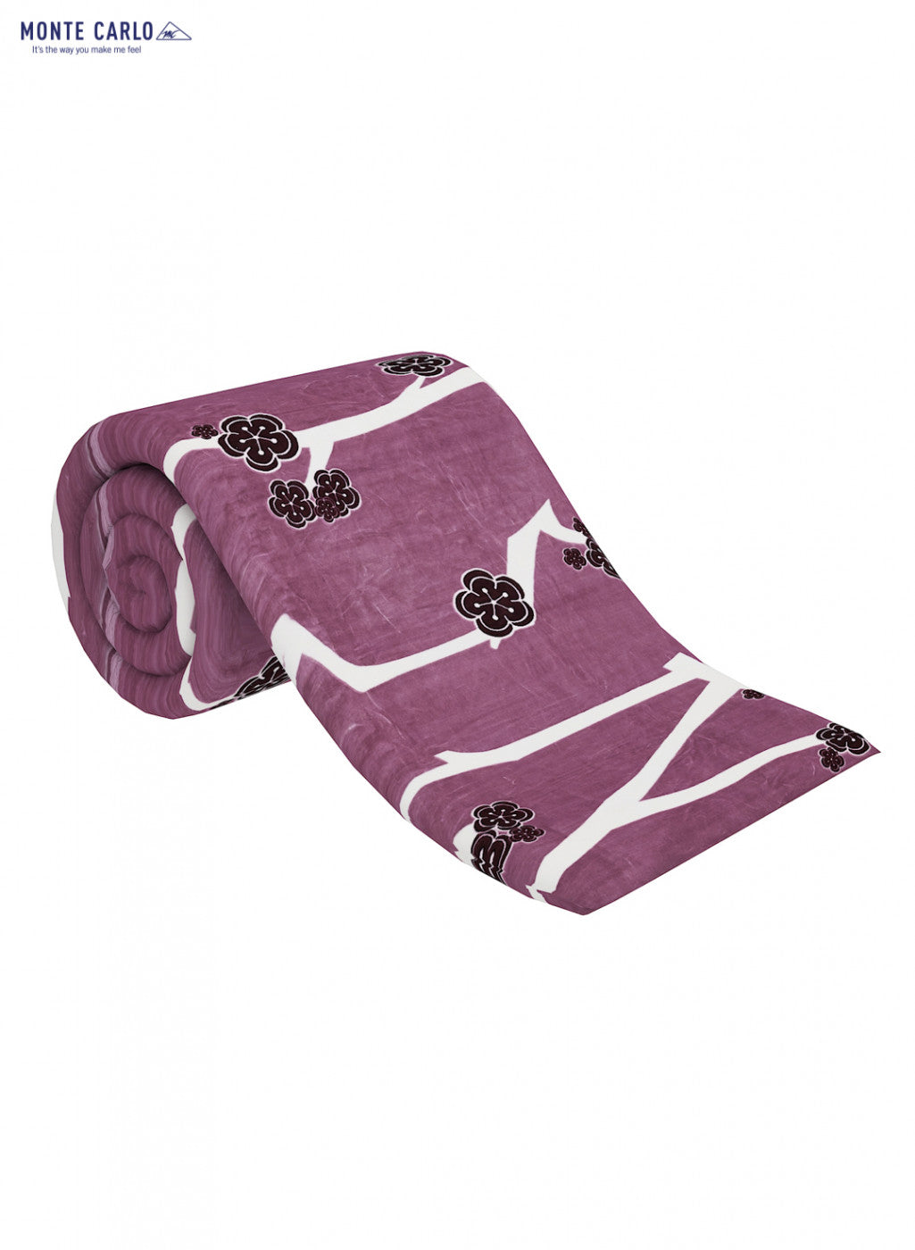 Printed Mink Single Blanket for Mild Winter -2 Ply