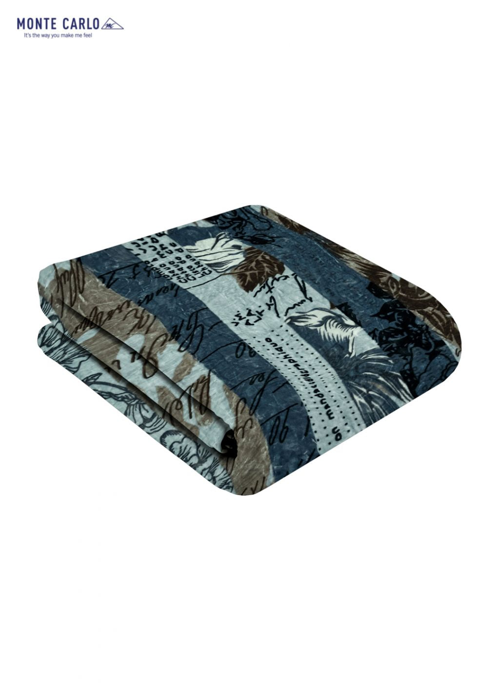 Printed Mink Single Blanket for Mild Winter - 2 Ply