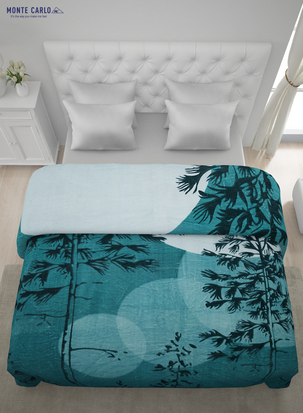 Printed Mink Double Blanket for Mild Winter -2 Ply