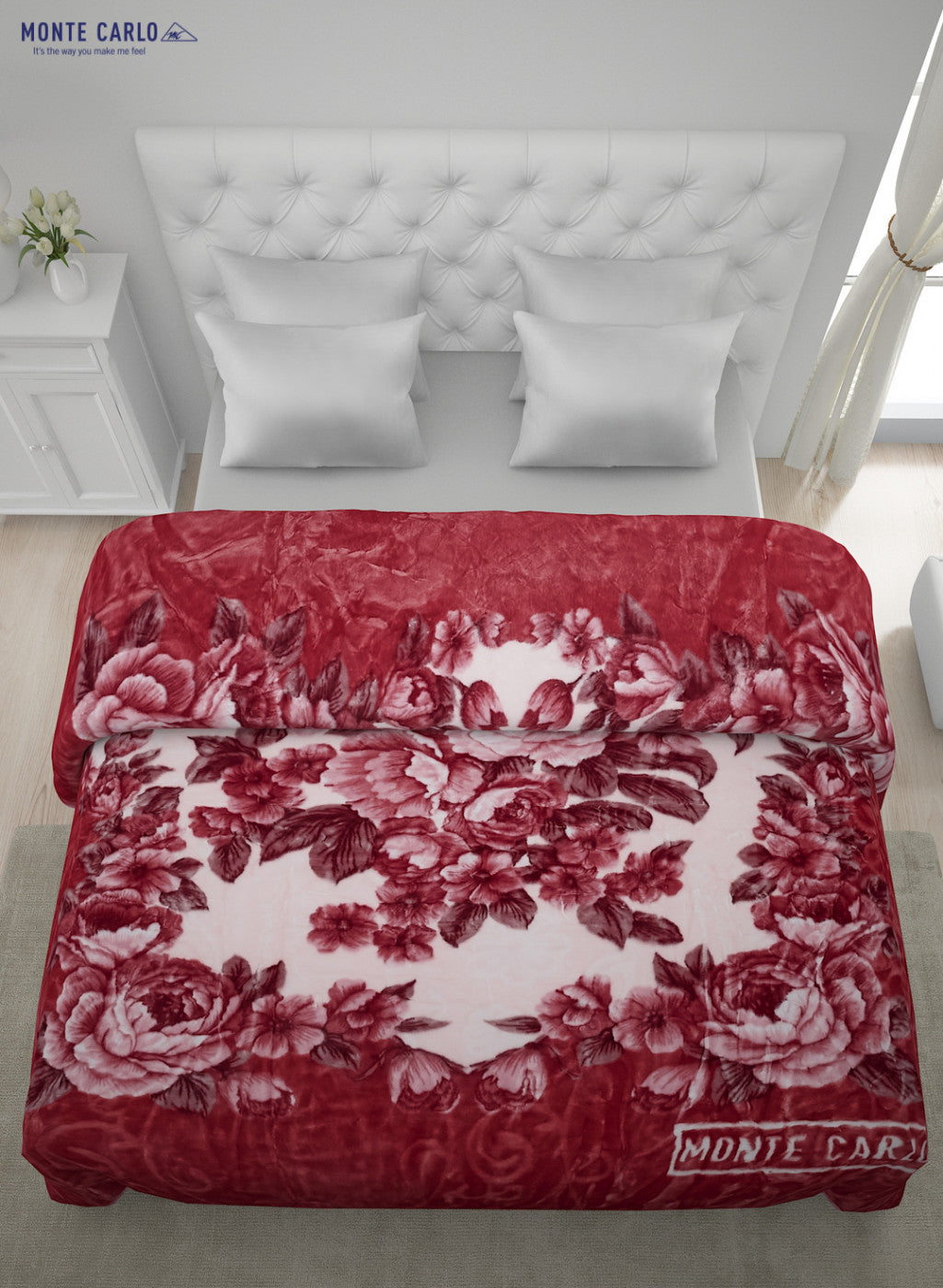 Printed Mink Double Blanket for Heavy Winter -2 Ply