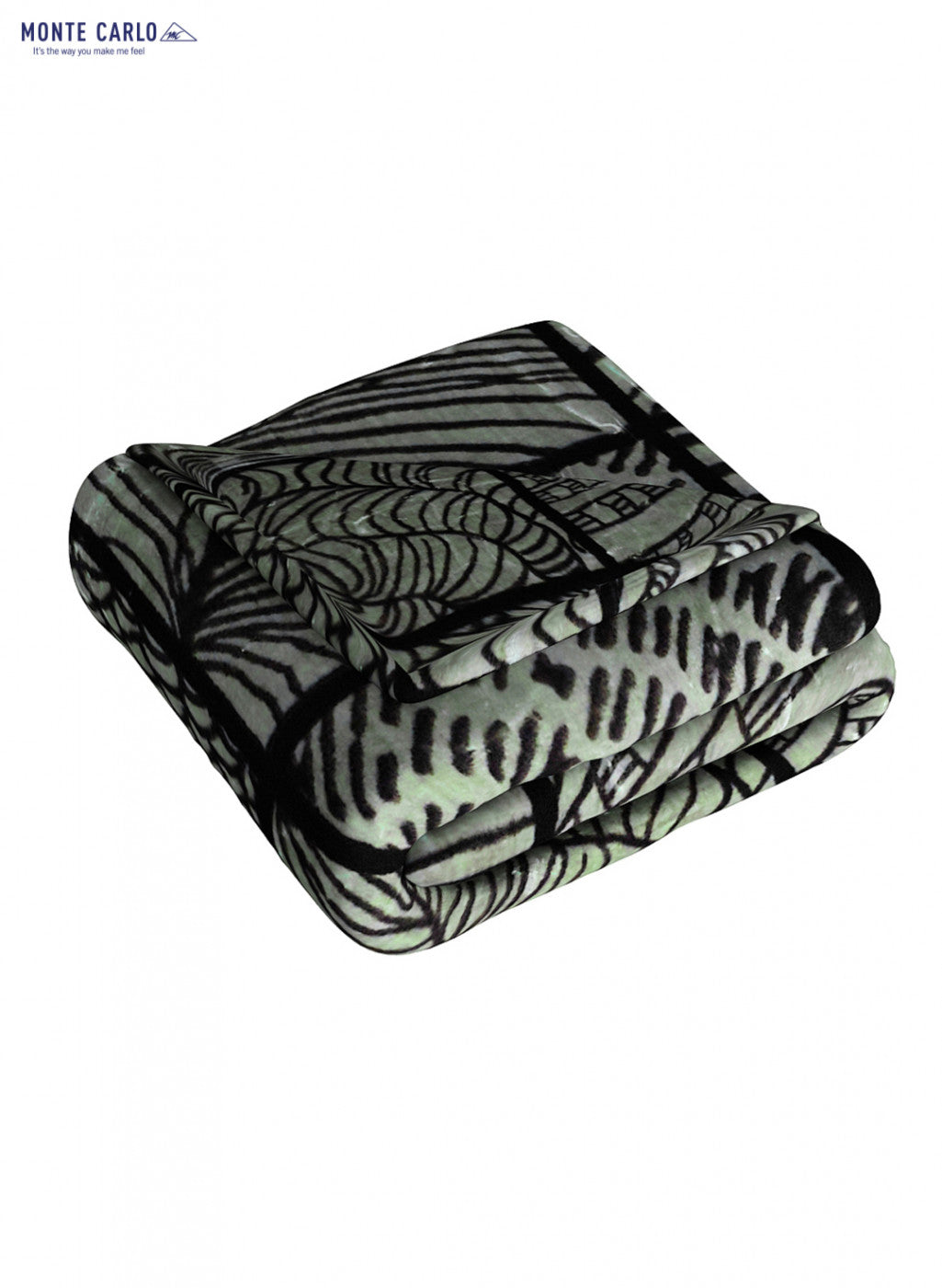 Printed Mink Single Blanket for Mild Winter - 2 Ply