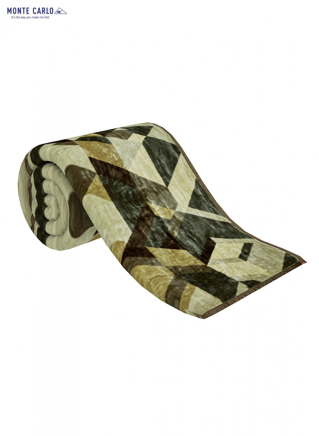 Printed Mink Single Blanket for Mild Winter - 2 Ply