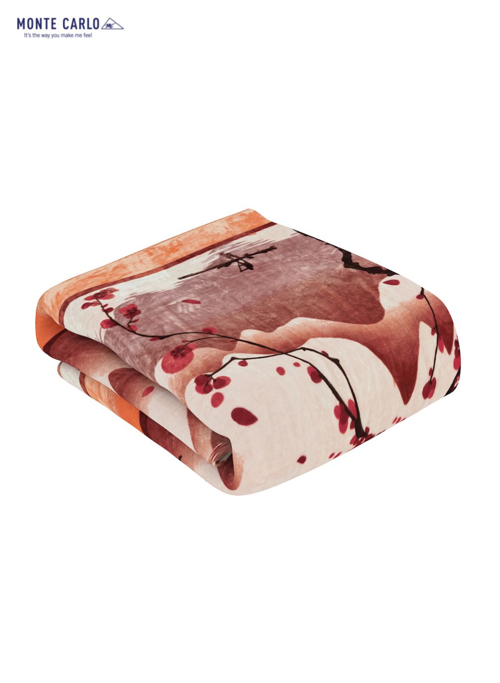 Printed Mink Double Blanket for Mild Winter - 1 Ply