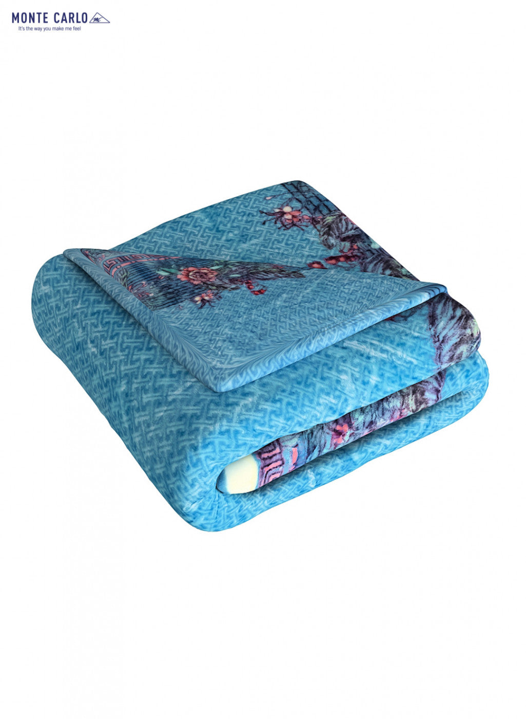 Printed Mink Single Blanket for Heavy Winter - 2 Ply