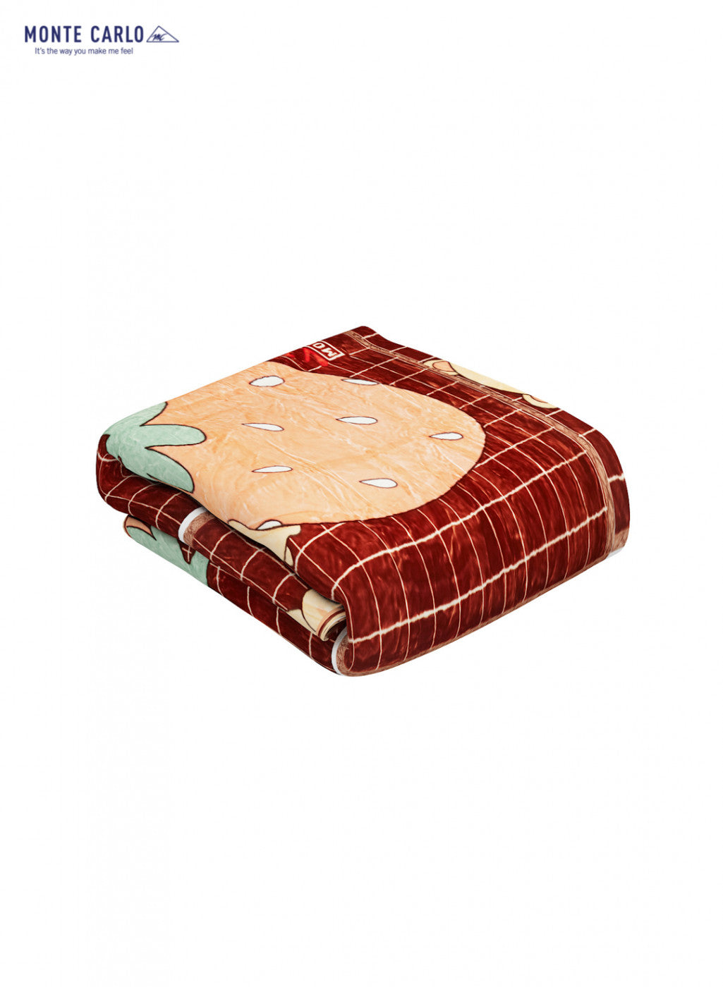 Single Bed Multicolor Mink Blanket - 2 Ply