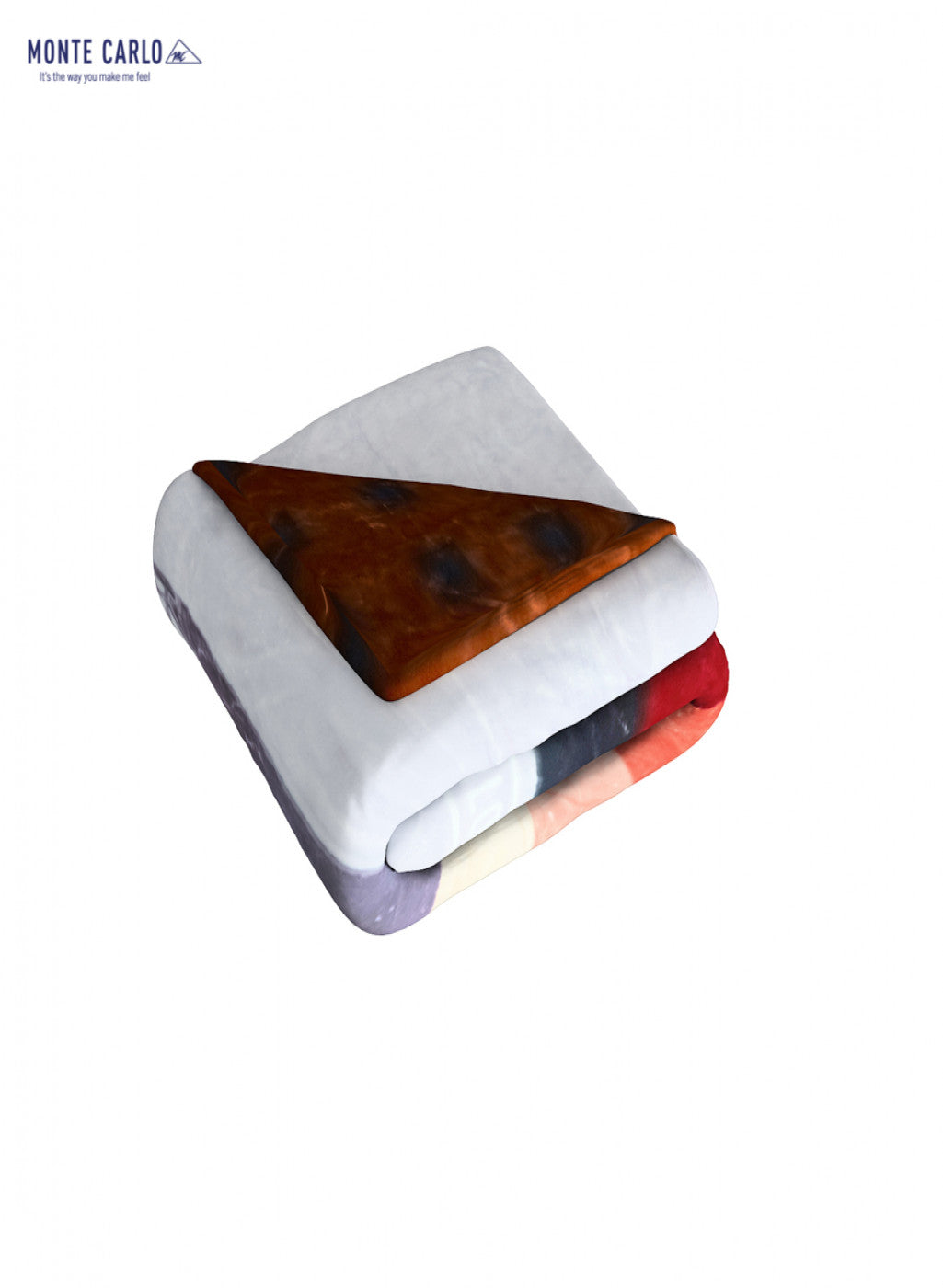 Single Bed Multicolor Mink Blanket - 2 Ply