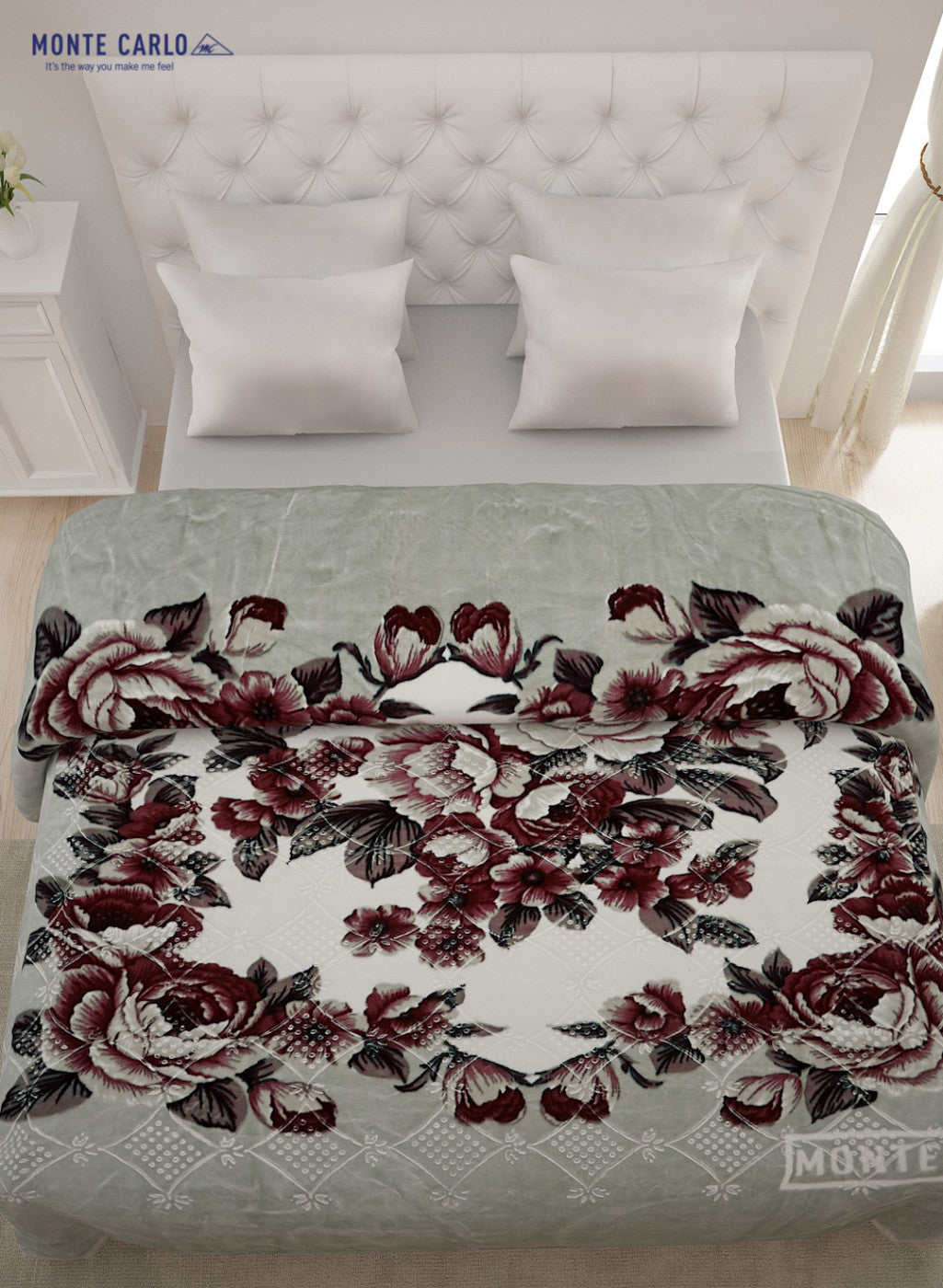 Double Bed Multicolor Mink Blanket - 2 Ply