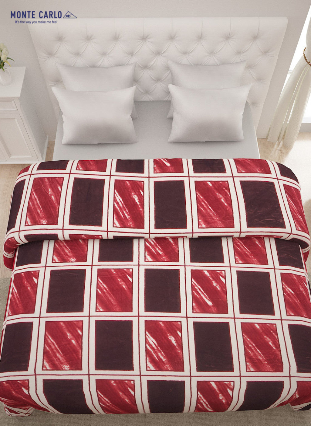 Printed Mink Double Blanket for AC Room -1 Ply