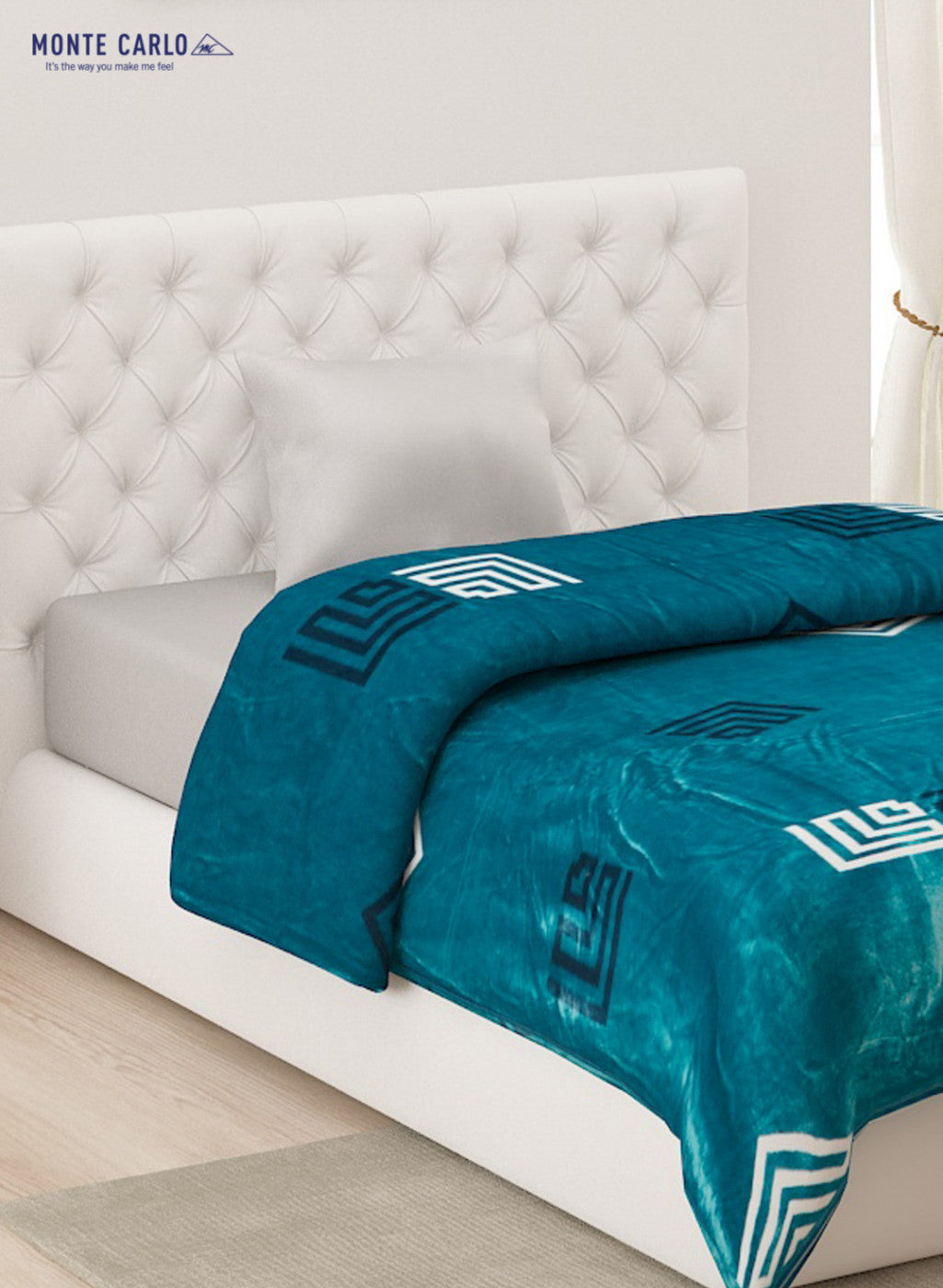 Printed Mink Single Blanket for AC Room -1 Ply