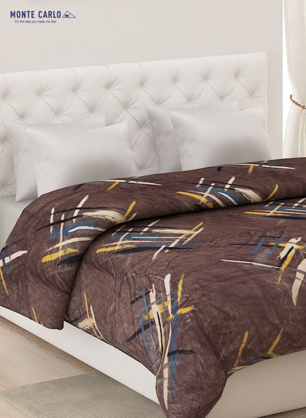 Printed Mink Double Blanket for AC Room -1 Ply